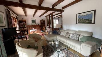 Télévision, cheminée