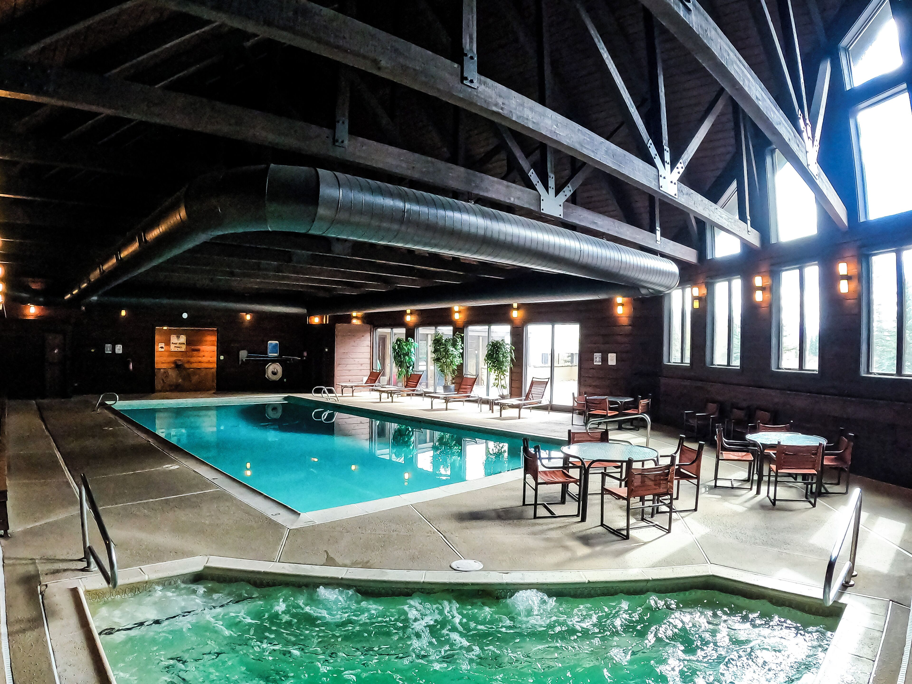 Indoor pool, a heated pool