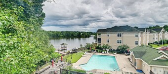 Lake & Pool Access, Home Gym: Fayetteville Condo!