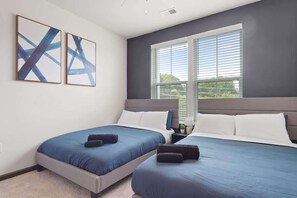 3 bedrooms, iron/ironing board, travel cot, WiFi