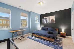 3 bedrooms, iron/ironing board, travel cot, WiFi