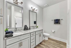 Ducha y secador de pelo