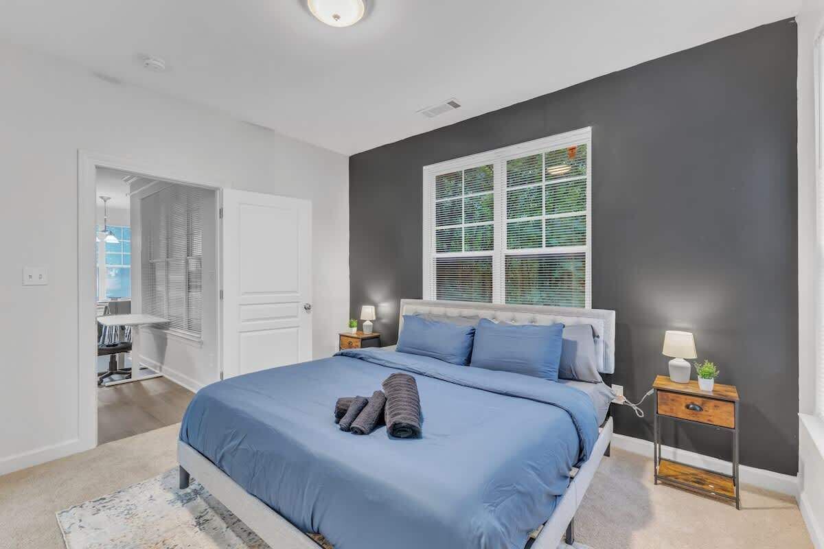 2 bedrooms, iron/ironing board, travel crib, WiFi