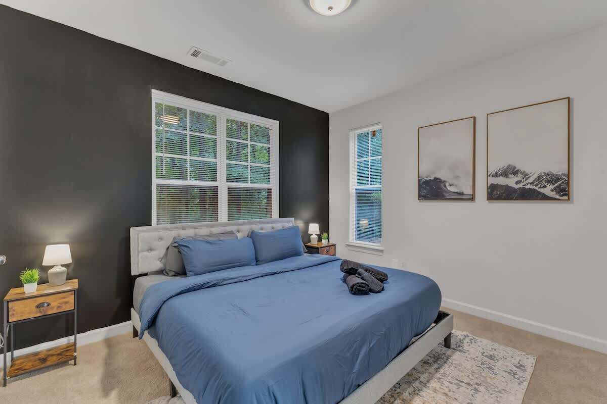 2 bedrooms, iron/ironing board, travel crib, WiFi