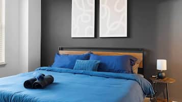 3 soverom, strykejern/-brett, wi-fi og sengetøy