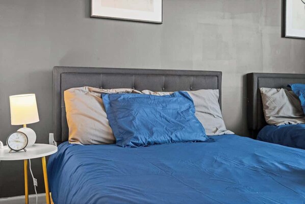 2 bedrooms, iron/ironing board, travel crib, WiFi