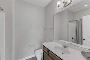 Shower, hair dryer