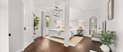 2 chambres, fer et planche à repasser, Wi-Fi, draps fournis