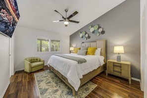 Huis, 3 slaapkamers | 3 slaapkamers, een laptopwerkplek, een strijkplank/strijkijzer