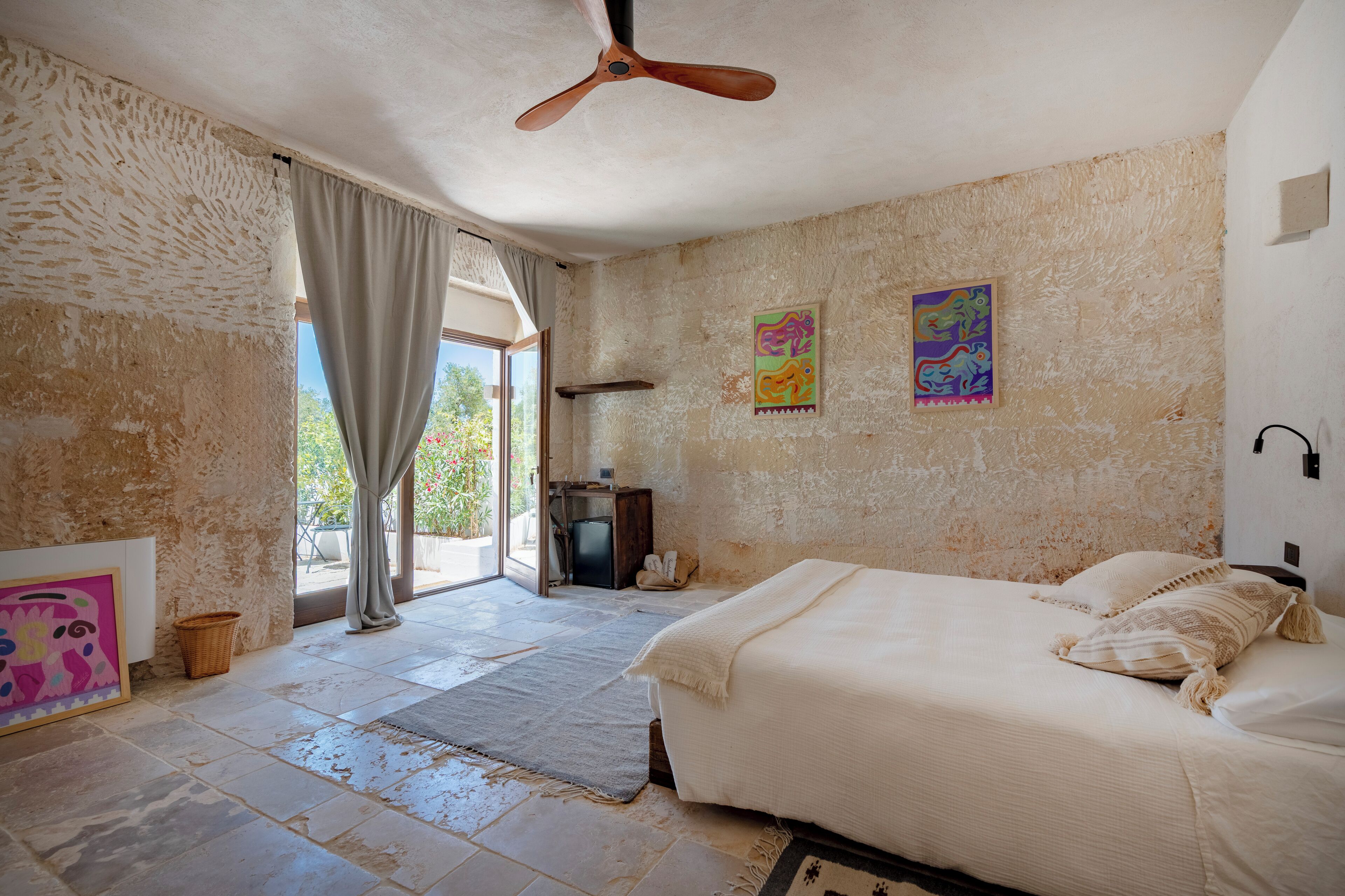 Premium-Doppelzimmer, 1 Queen-Bett, eigener Pool, Blick auf den Innenhof | Bettwäsche aus ägyptischer Baumwolle, hochwertige Bettwaren