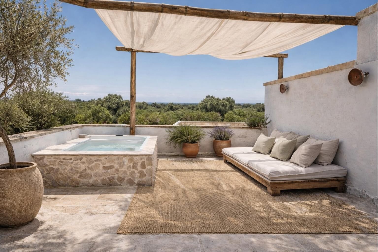 Superior Double Room, Vineyard View, Tower | Terrace/patio