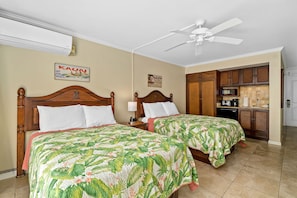 1 bedroom, iron/ironing board, free WiFi, bed sheets - Oceanview Ground Floor Studio | Islander on the Beach 111 (Kapa'a)