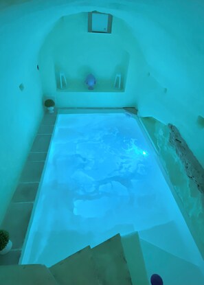 Pool - Aquaterræ Salento house with hydromassage pool,5 min from the beach of Gallipoli (Alezio)