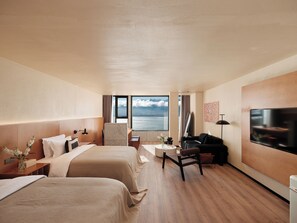 Classic Twin Room, 2 Double Beds, Non Smoking, Sea View | Down comforters, free minibar items, laptop workspace, blackout drapes - Yunnan Hills&Harmony Retreat Dali Erhai (Dali)