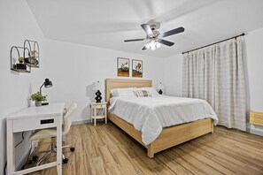 2 bedrooms, iron/ironing board, WiFi, bed sheets