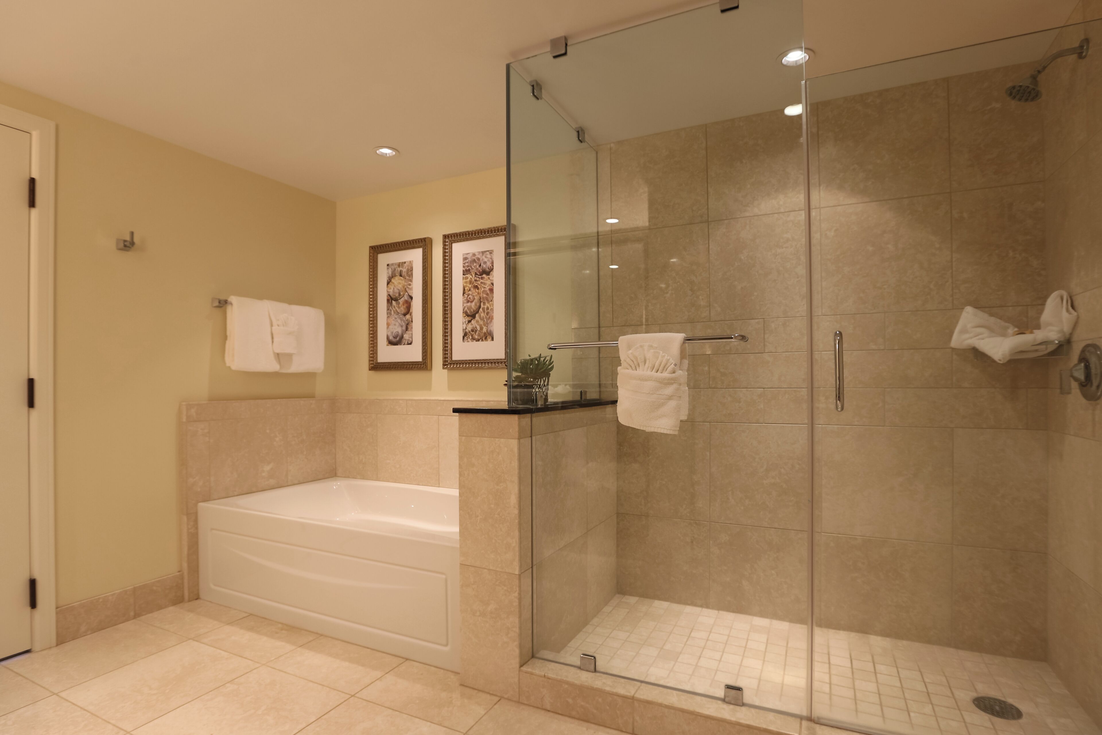 Suihku, hiustenkuivaaja, pyyhkeet