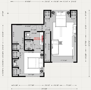 Floor plan - NEW! 5BR Designer Reno w/ Lake Access & Firepit - Mins to Lake Geneva (Delavan)