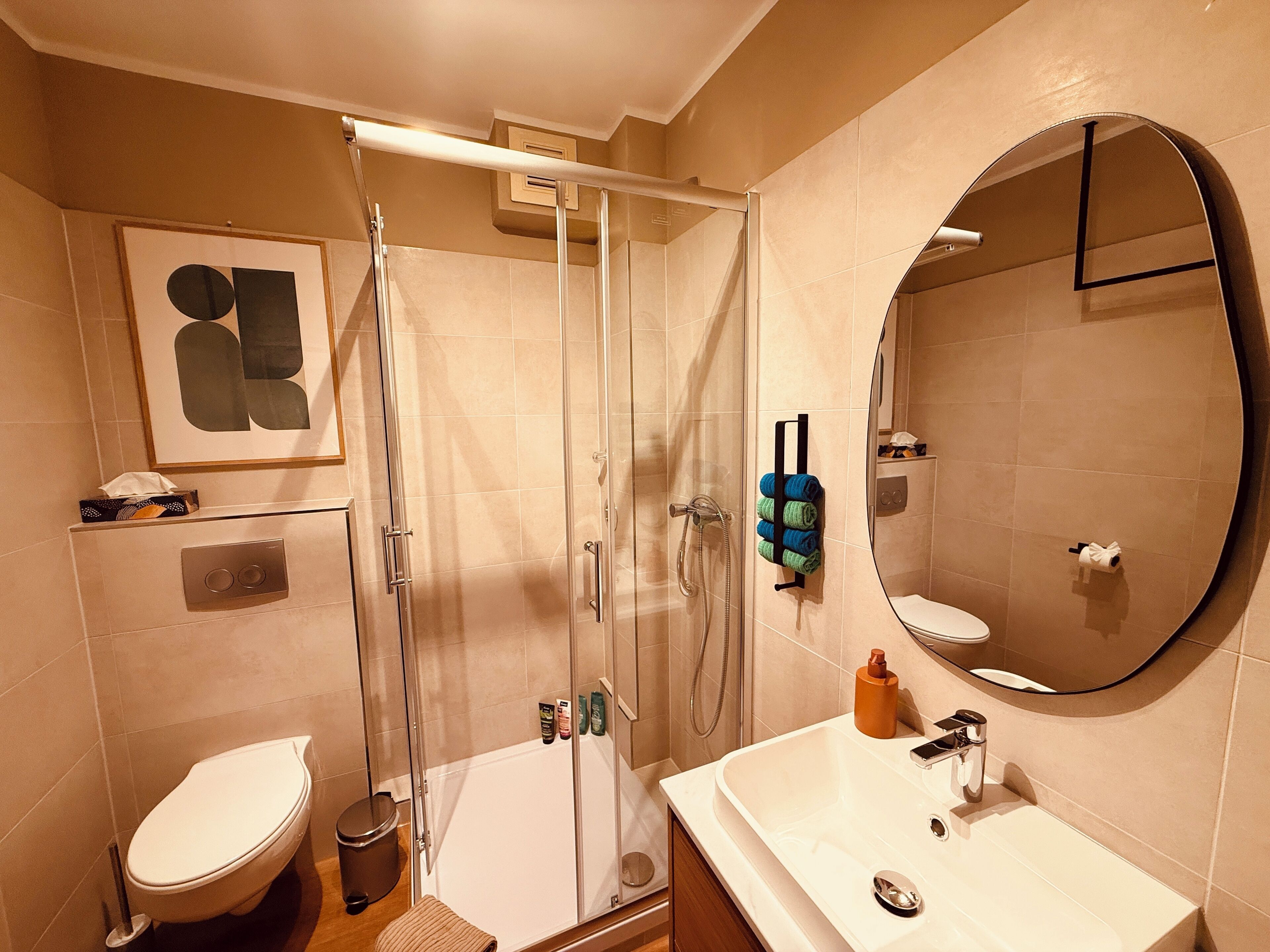 淋浴設備、免費梳洗用品、風筒、提供毛巾