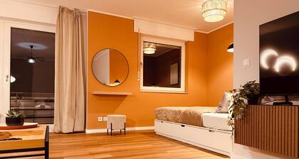 Modern design apartment in HĂŒnxe in the middle of HĂŒnxe and yet in the countryside