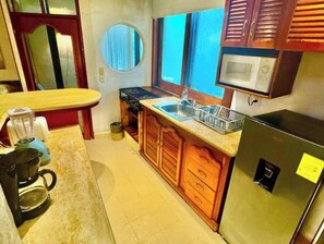 Private kitchen - Oceanview Penthouse 5th Ave w/ Terrace (Playa del Carmen)