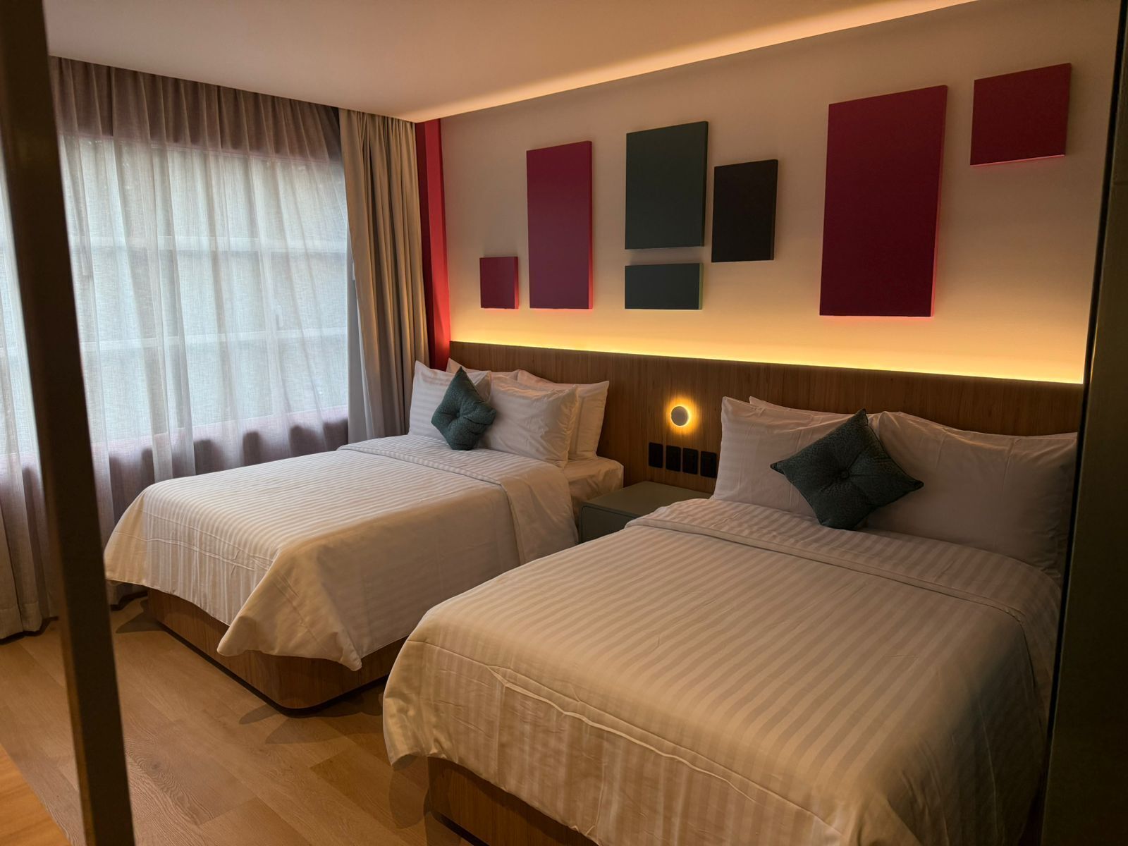 Standaard tweepersoonskamer | Een kluis op de kamer, gratis wifi, beddengoed, rolstoeltoegang