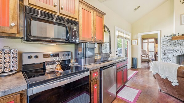 Microwave, oven, stovetop