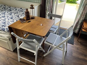 Desk, iron/ironing board, travel cot, free WiFi