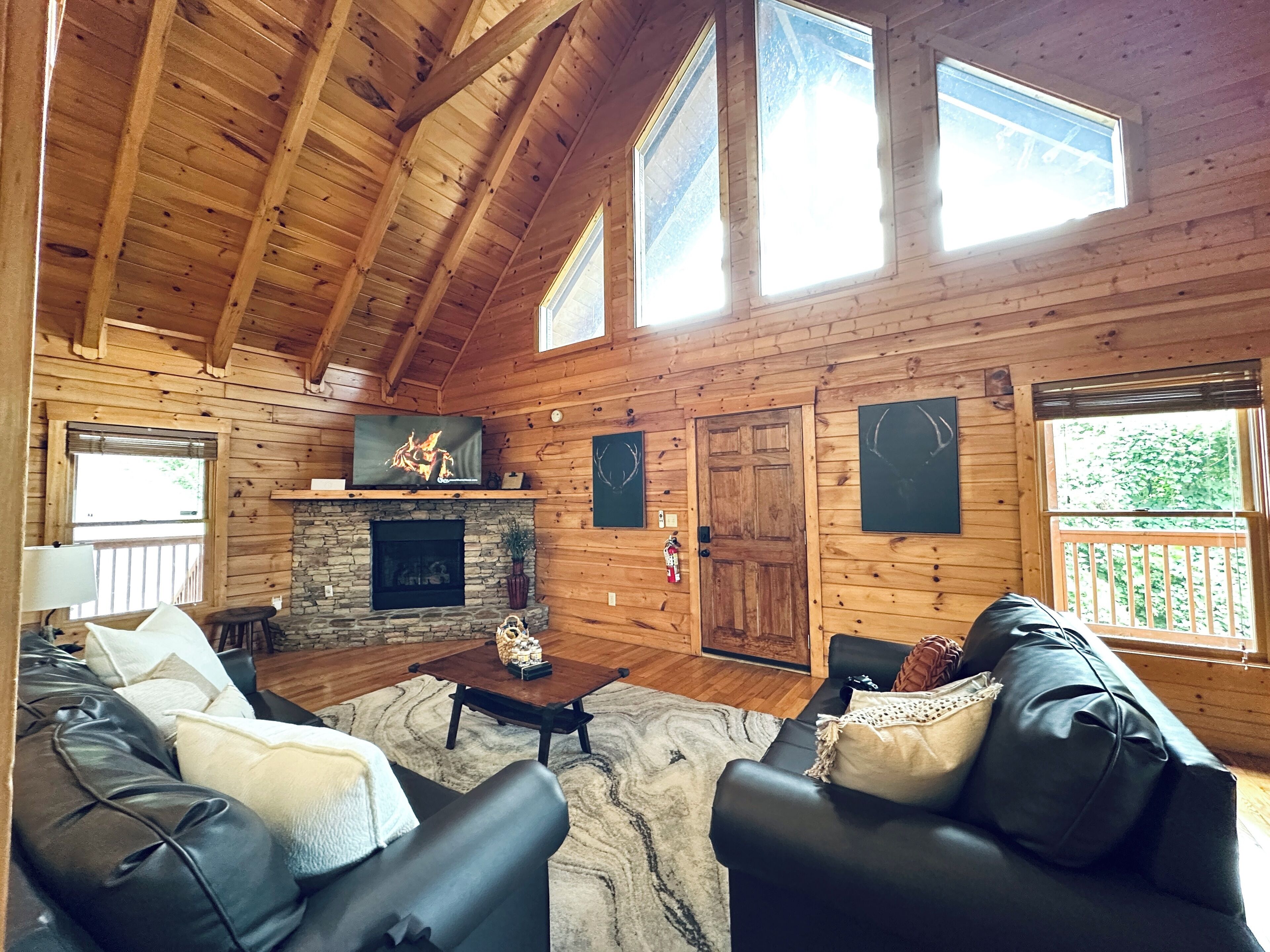 TV connectée, cheminée, jeux vidéo