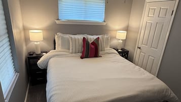 2 dormitorios, tabla de planchar con plancha, wifi y ropa de cama