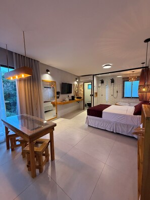 1 bedroom, iron/ironing board, WiFi, bed sheets - Luxury loft with jacuzzi, Casinhas do morro. (Gamboa)
