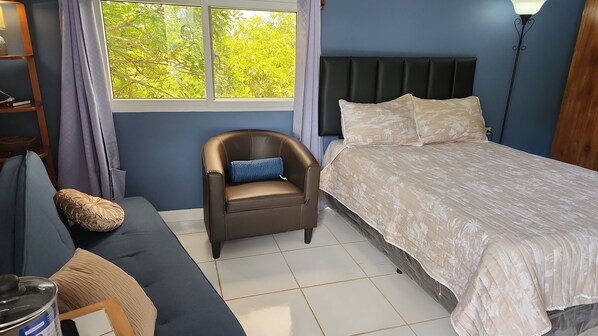 1 bedroom, iron/ironing board, Internet, bed sheets