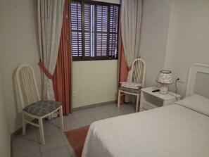 1 bedroom, iron/ironing board, bed sheets