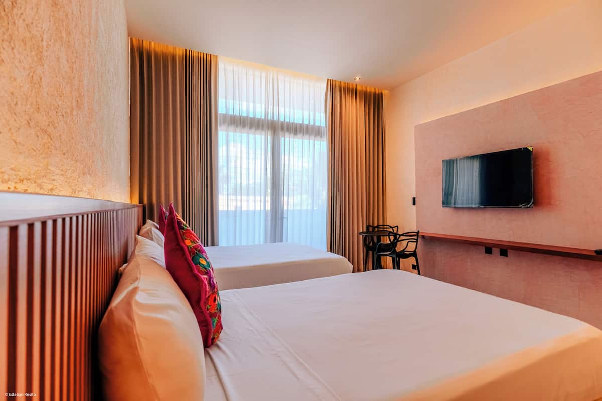 Deluxe Double Room, 2 Double Beds, Housekeeping, Garden View | Premium bedding, minibar, in-room safe, desk