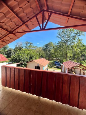 Family Quadruple Room, Balcony, Pool View | Terrace/patio