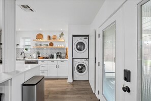 Microwave, oven, stovetop, dishwasher