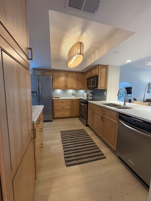 Microwave, oven, stovetop, dishwasher