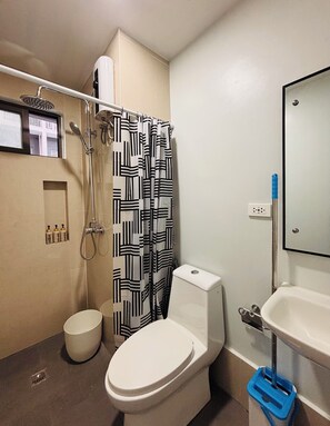 Room, 1 Bedroom, Balcony, Pool View | Bathroom - Room-bright and Cozy Escape With Plush T (Iloilo)