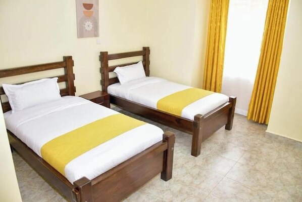 2 bedrooms, internet, bed sheets