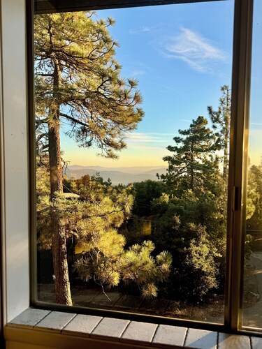 Quiet cabin in Idyllwild. Stunning Views, Cozy, Private, Pet and kid Friendly.