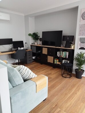 Smart TV, video games, books, music library