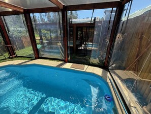 Pool - Beautiful house with heated swimming pool all year round in Bella Vista - Maldonado (Bella Vista)