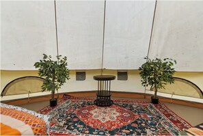 Interior - Red River Gorge Cozy Glamping Tent for 4 • Heated, Fire Pit & Hot Tub (Stanton)