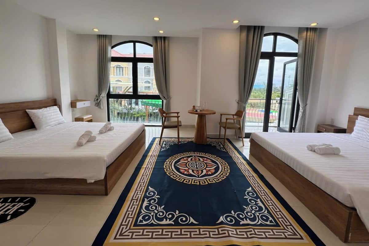 Comfort Quadruple Room, Balcony, Garden View | Desk, free WiFi, bed sheets