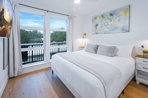 1 bedroom, desk, iron/ironing board, travel cot