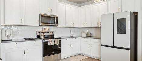 Microwave, oven, stovetop, dishwasher