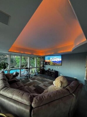 Smart TV, DVD player, books