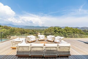 Terrace/patio - Villa Monte Sereno Luxury 3 mn walk from Pinarellu beach (Zonza)