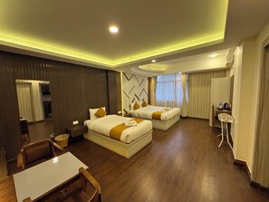 Deluxe Studio, Kitchen | Laptop workspace, free WiFi, bed sheets - Evara Hotel & Apartment (Kathmandu)