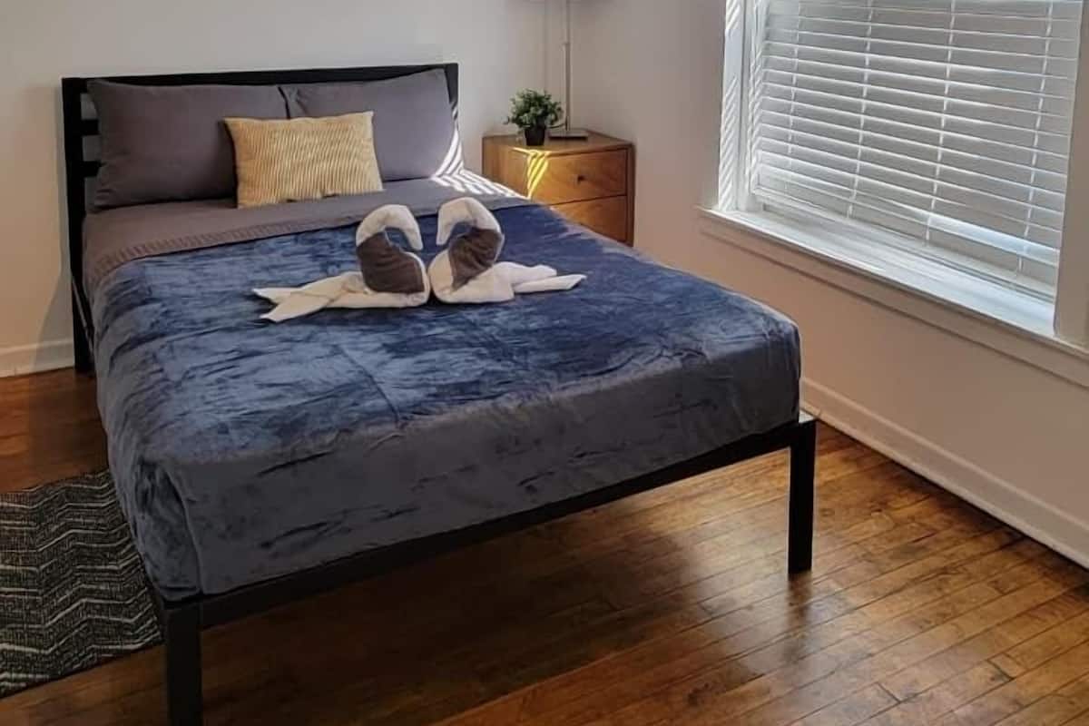 Memory-foam beds, individually decorated, individually furnished, desk