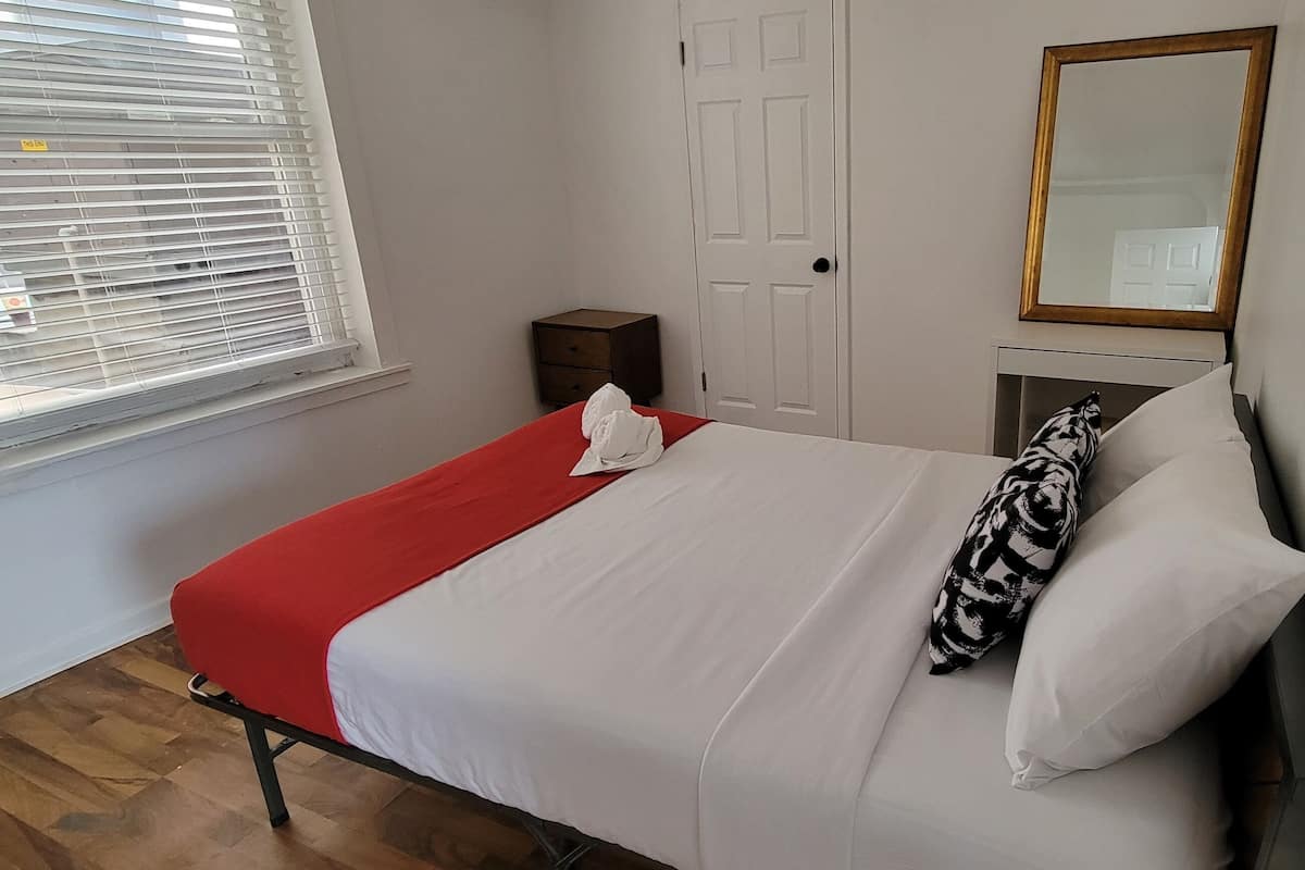 Memory-foam beds, individually decorated, individually furnished, desk